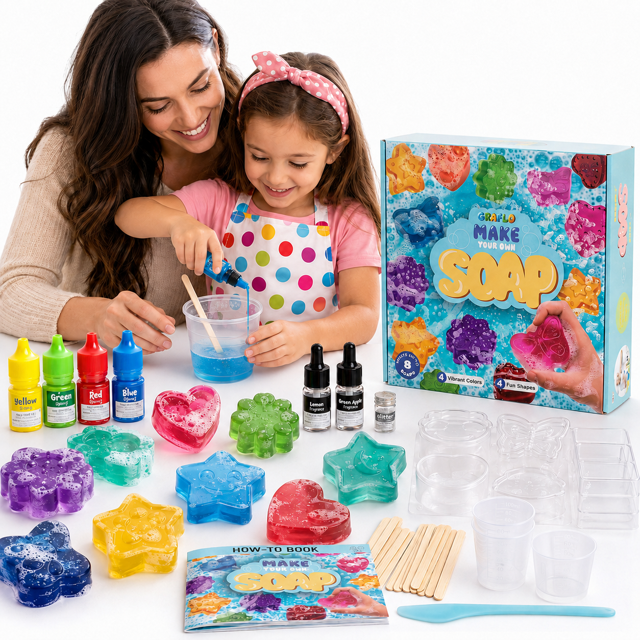 Kids Soap Making Kit – DIY STEM Craft Set for Ages 6-10+